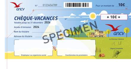 Chèque vacances papier